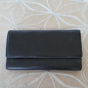 Vintage Coach Black Water Buffalo Wallet!